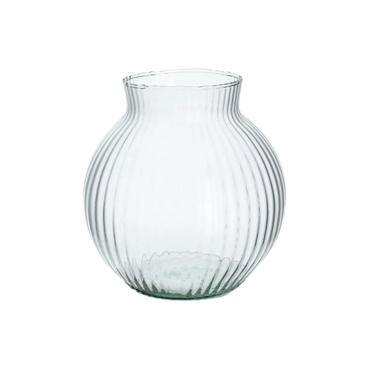 Vaas, gerecycled glas, transparant, Ø17CM