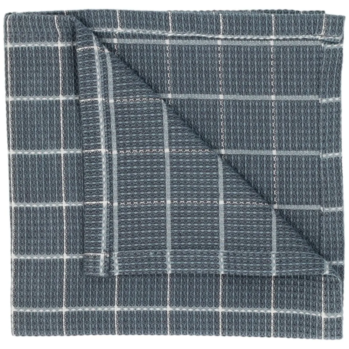 Vaatdoekje, bio-katoen, denimblauw ruitje