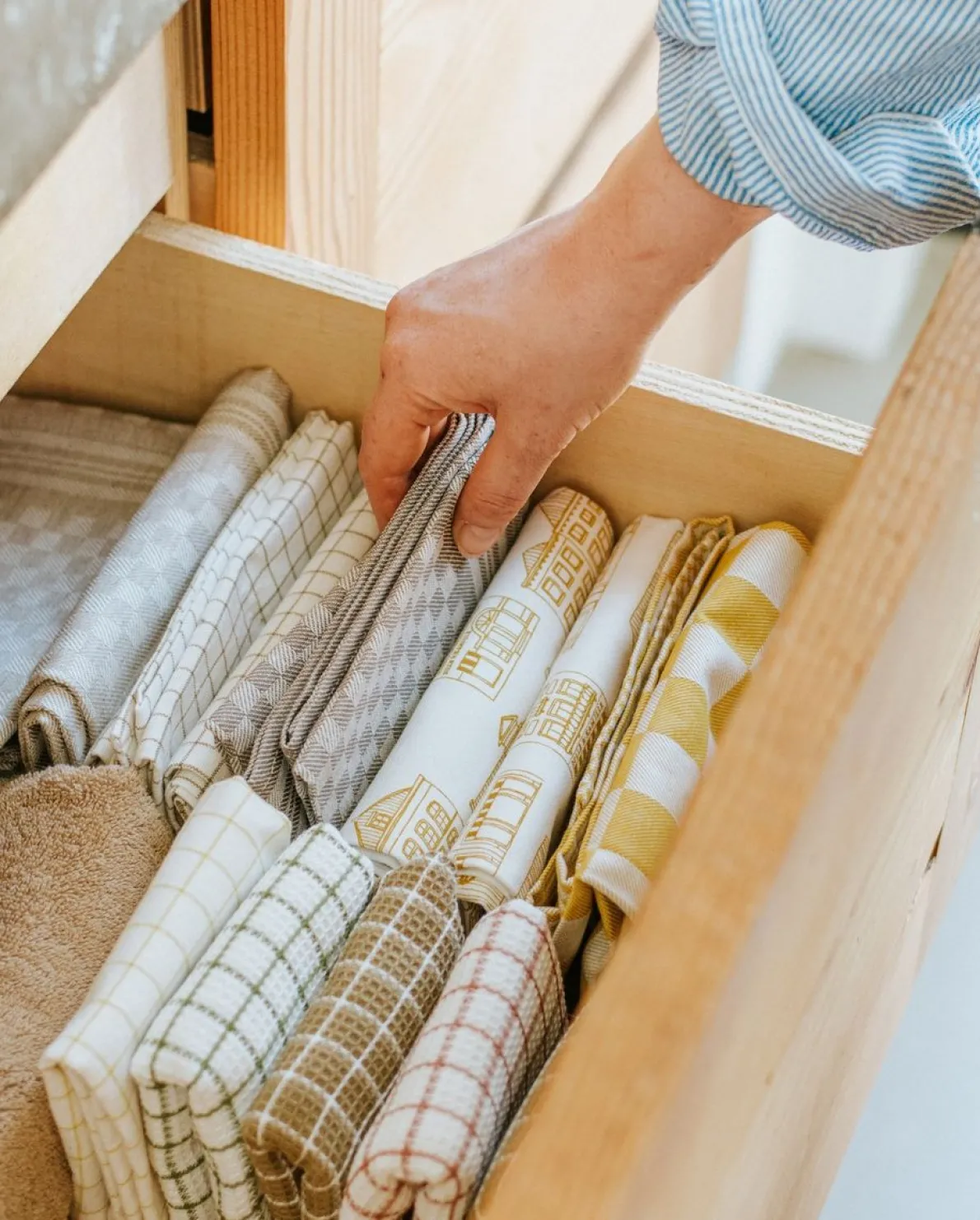 Vaatdoekje, bio-katoen, oudroze/wit geruit