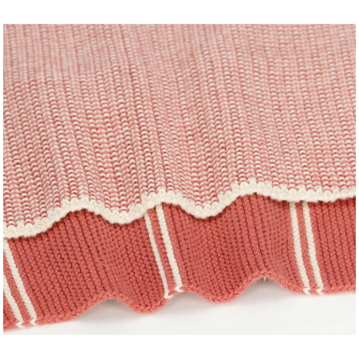 Vaatdoekjes, gebreid katoen, oudroze, 2 stuks, 25 x 25 cm