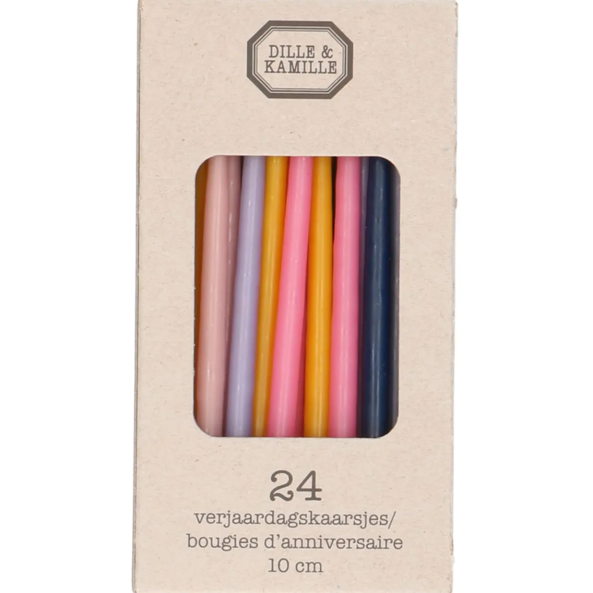Verjaardagskaarsjes, mix veelkleurig
