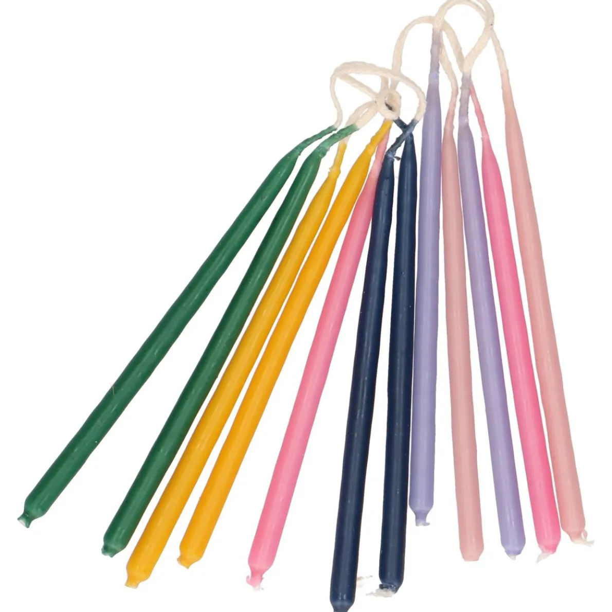 Verjaardagskaarsjes, mix veelkleurig