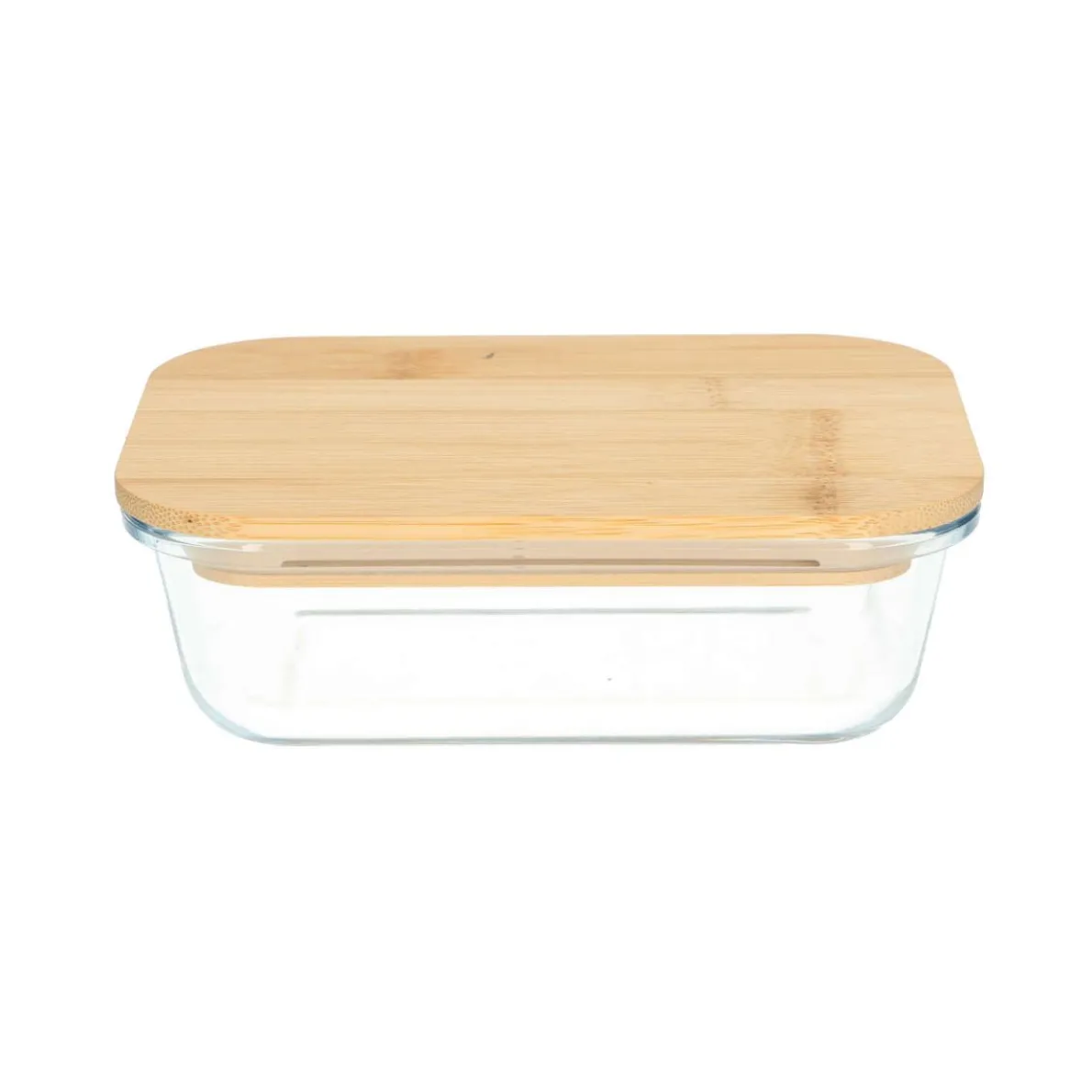 Vershoudschaal, glas en bamboe, 470 ml