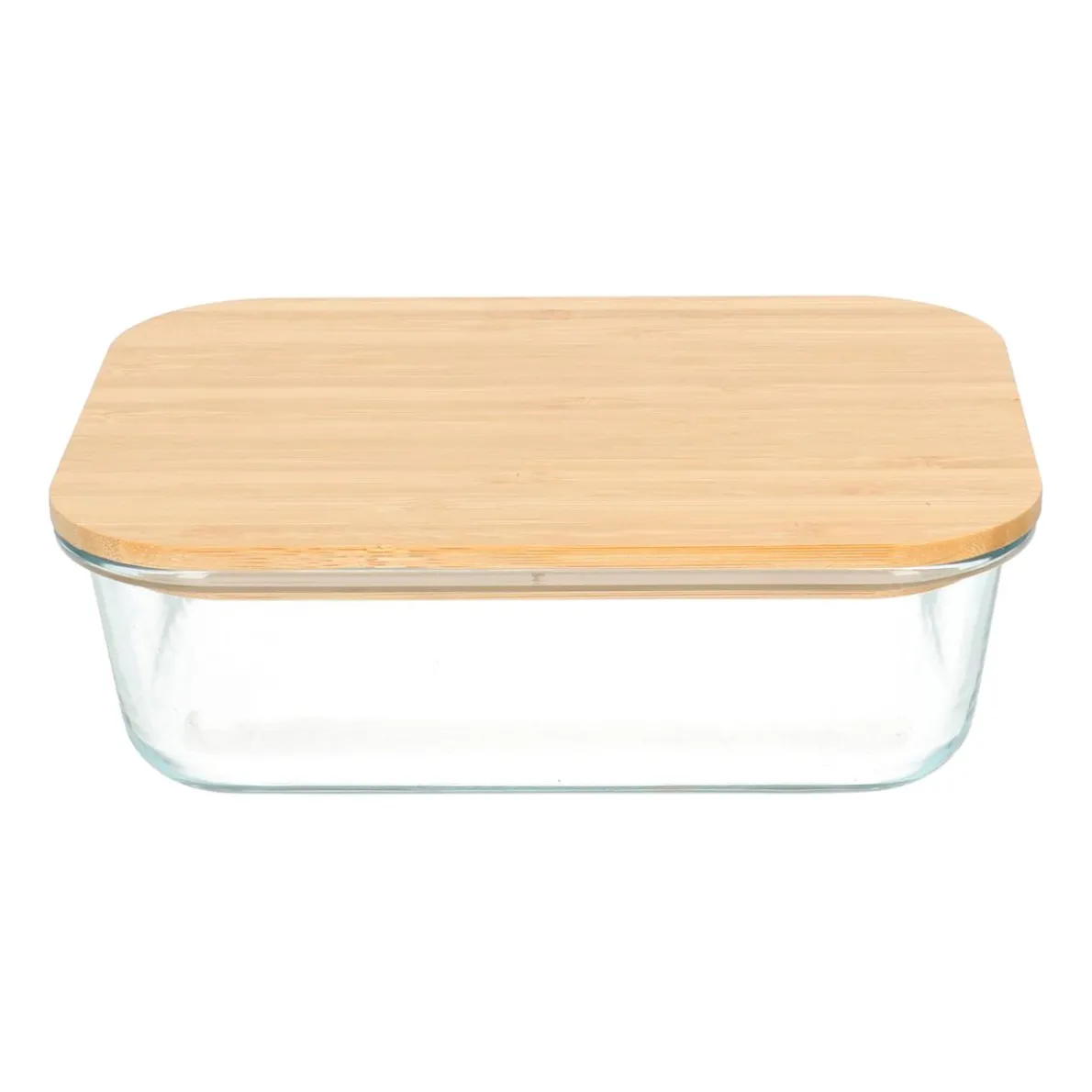 Vershoudschaal, glas en bamboe, 1,1 l