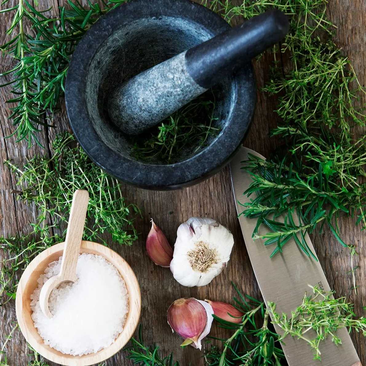 Vijzel, zwart graniet, Ø 13 cm