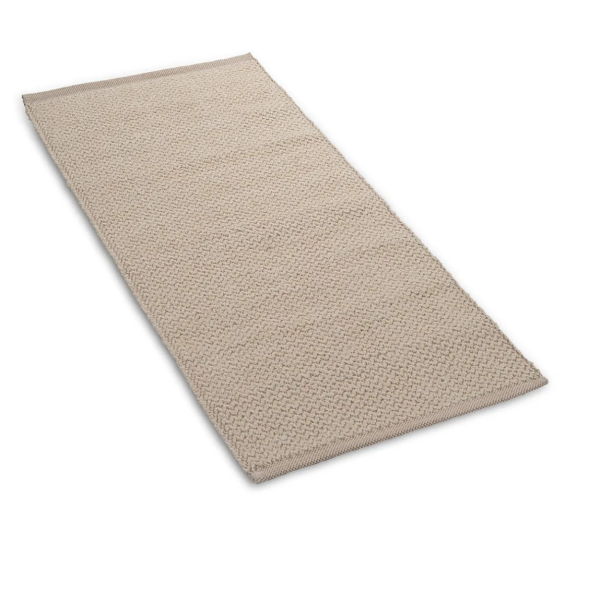 Vloerkleed, gerecycled katoen, wit, lang,  70 x 150 cm