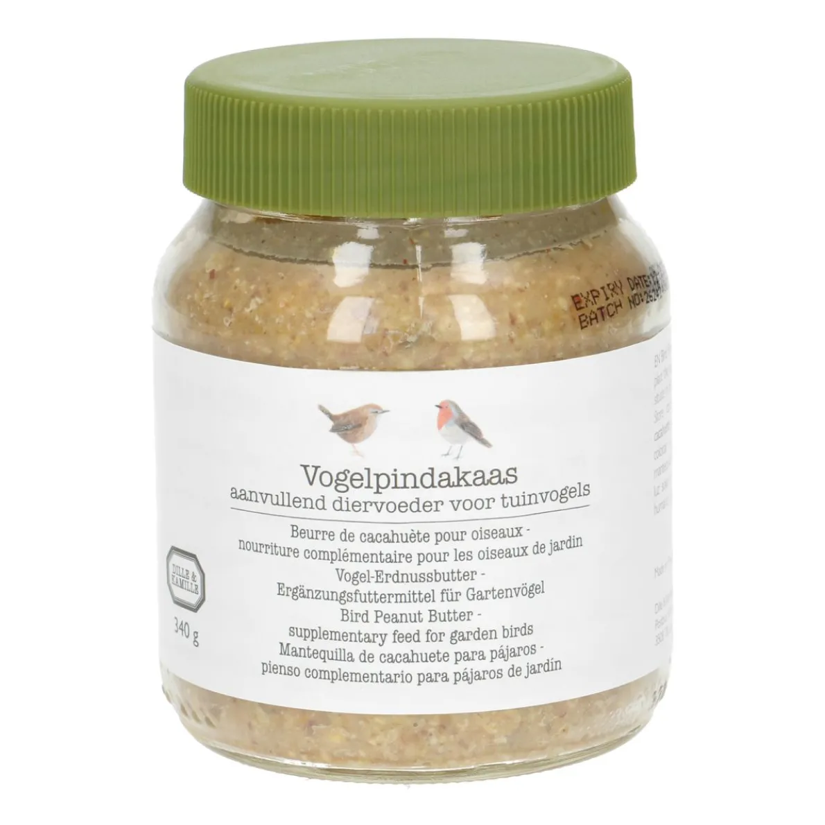 Vogelpindakaas, pot 340 gram