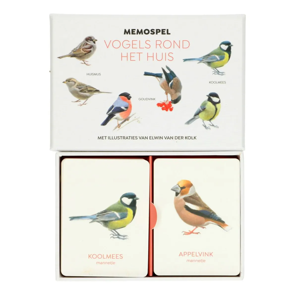 Vogels rond het huis memoryspel