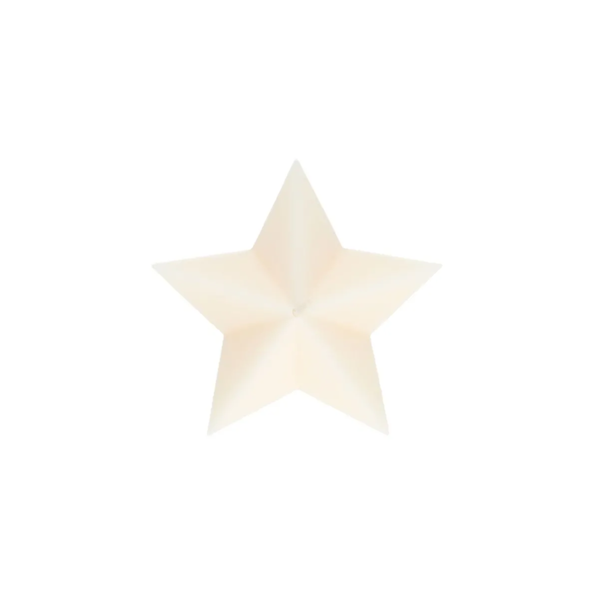 Vormkaars, ster klein, offwhite, Ø10 X 5,3 cm