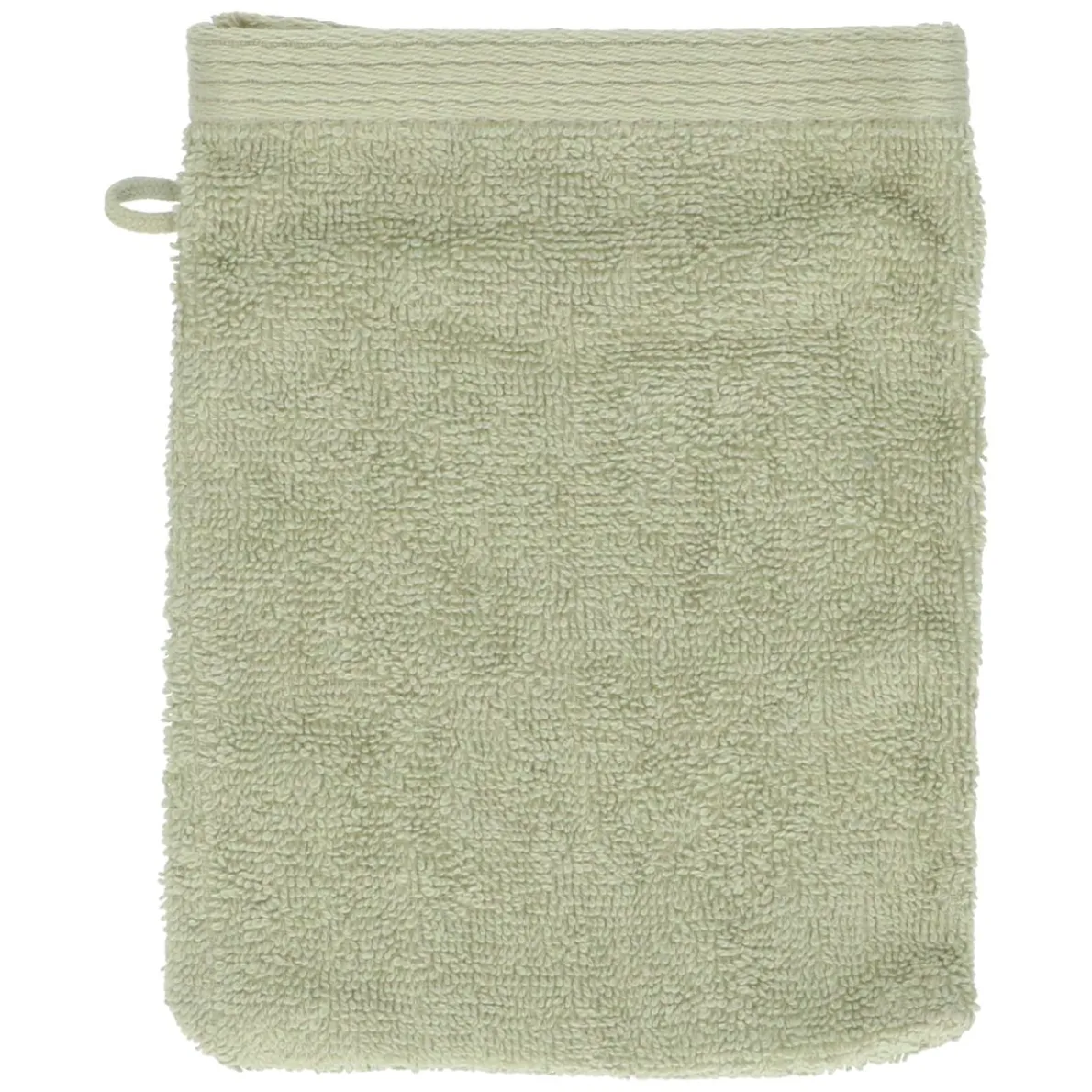 Washandje, Recycled katoen, Lichtgroen, 15 x 21 cm