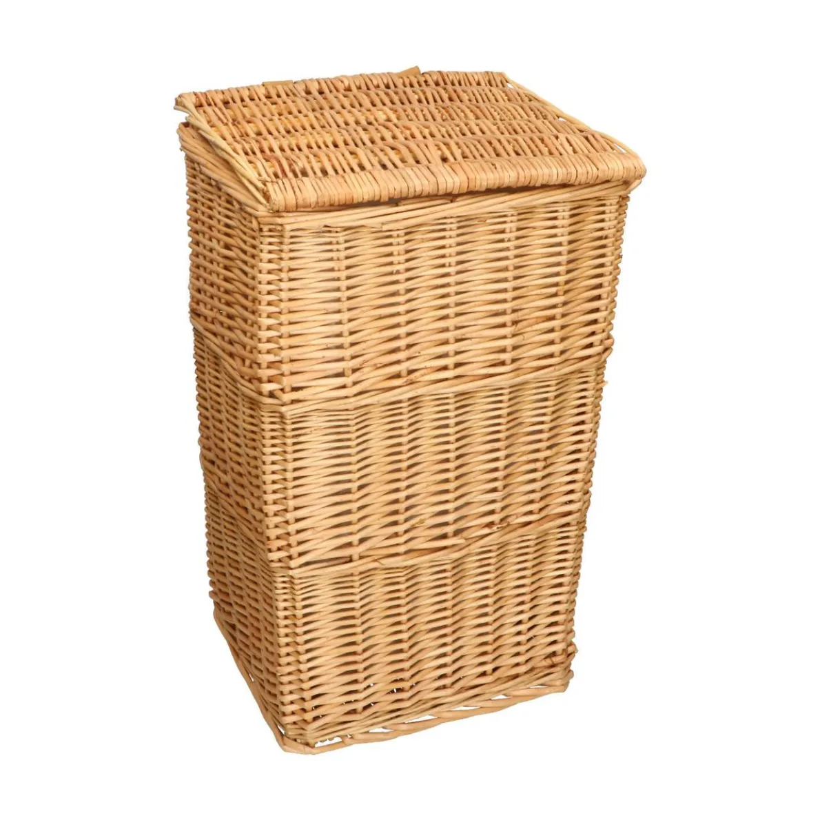 Wasmand recht, wilgenteen, met voering, middel