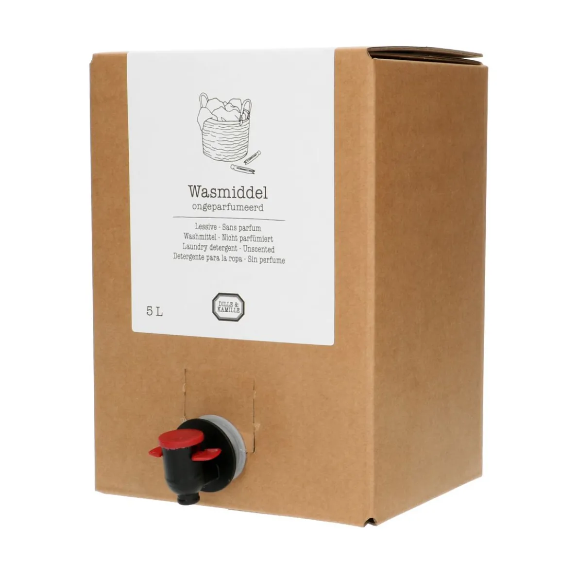 Wasmiddel, bag in box, 5 liter