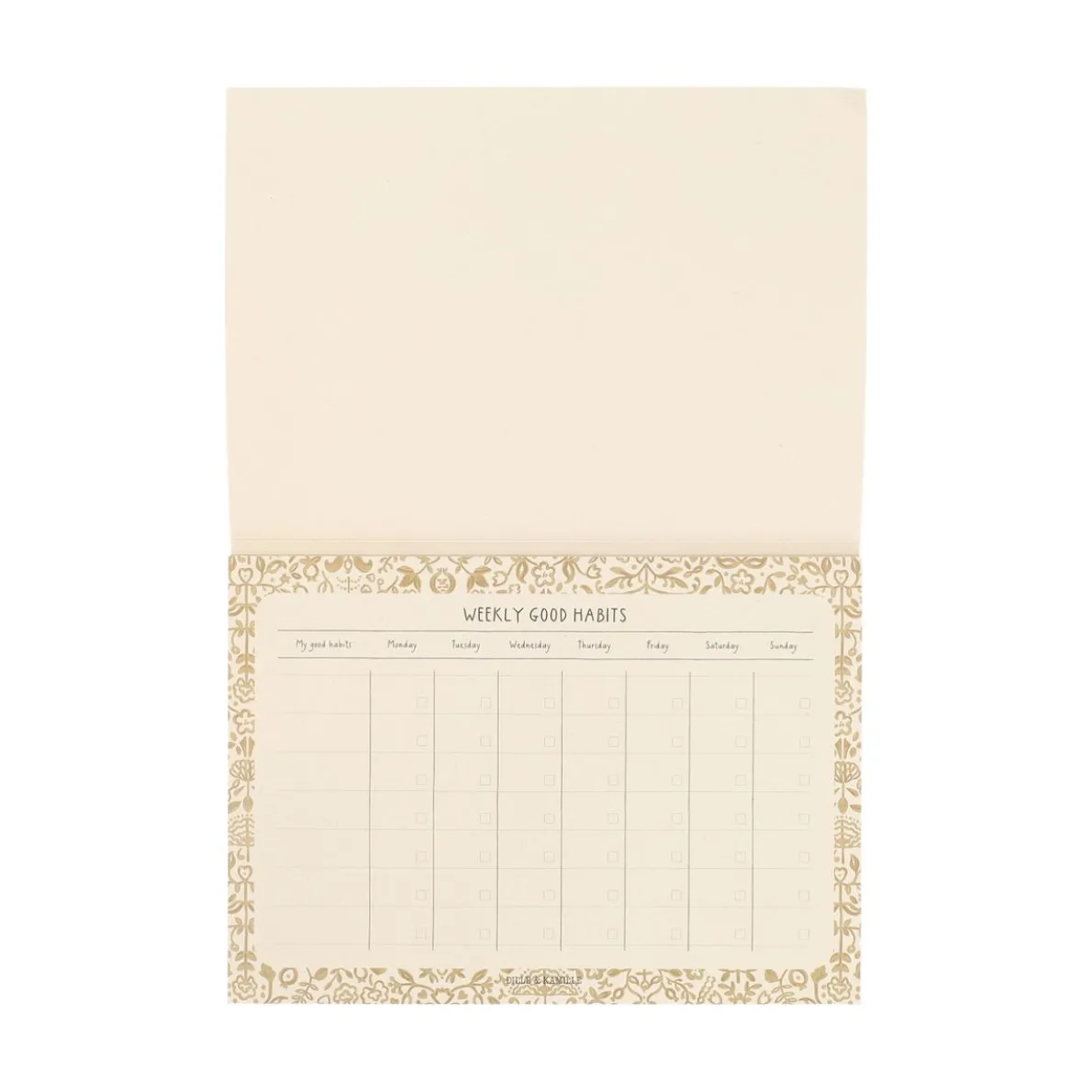 Weekplanner 'Good habits', decoratief, A5