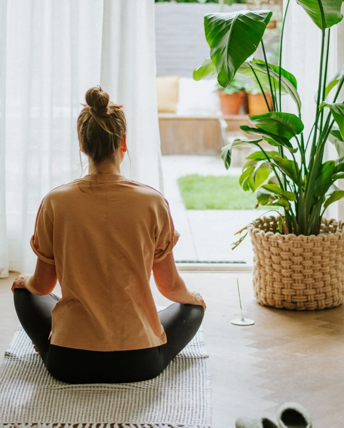 Wierookhouder, keramiek, wit gespikkeld, Ø 10 cm