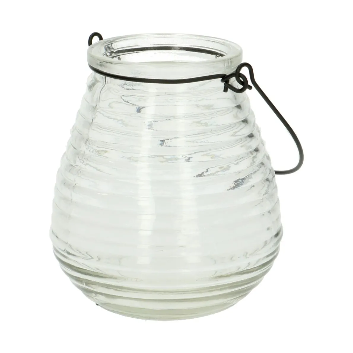 Windlicht bol, ribbels