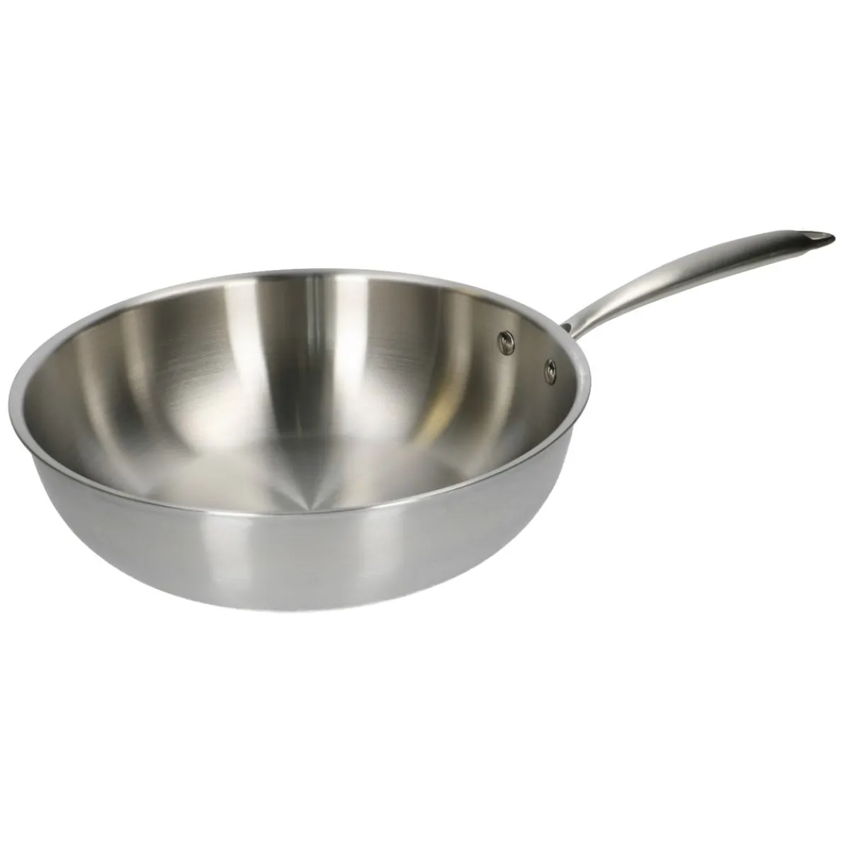 Wok, 3-laags, rvs, PFAS-vrij, Ø 28 cm